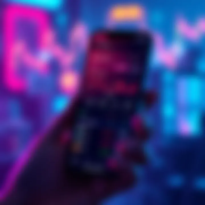 A smartphone displaying the BitMart trading app showing market data and AI signals for efficient trading