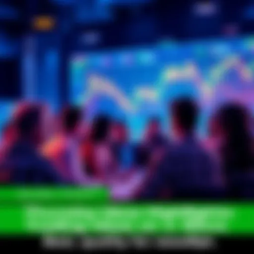 Trading Discussion Forum Group of people discussing trading ideas in an online forum