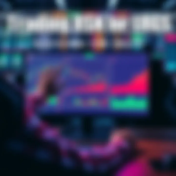 A trader analyzing charts and graphs for RSN and ERG transactions on a computer screen