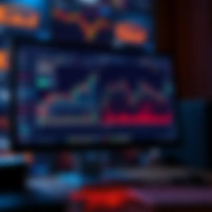 A computer screen displaying a personal trading tracker for Ethereum, showing charts and exit levels to manage emotional trading decisions.