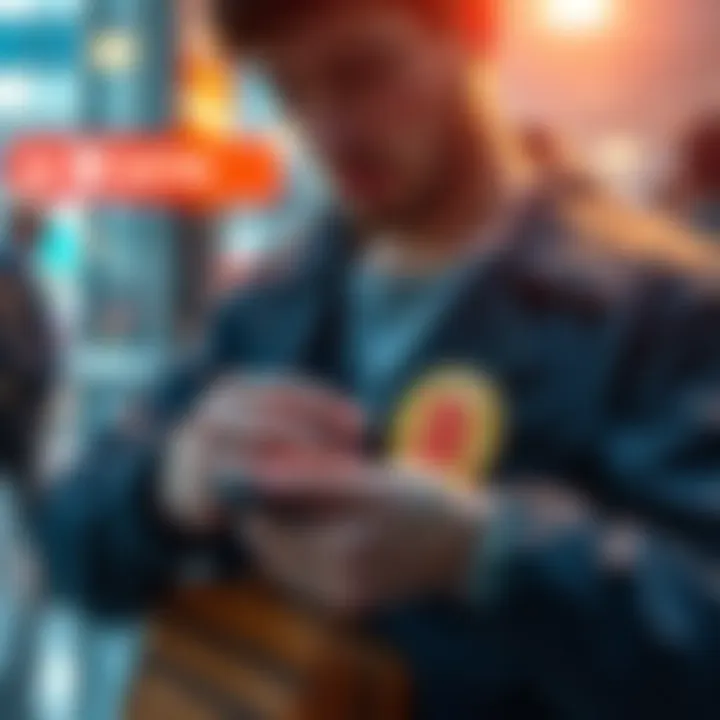 A traveler carefully stores a Bitcoin hardware wallet while preparing to return to the USA, illustrating the importance of safeguarding digital assets with new CBP policies.