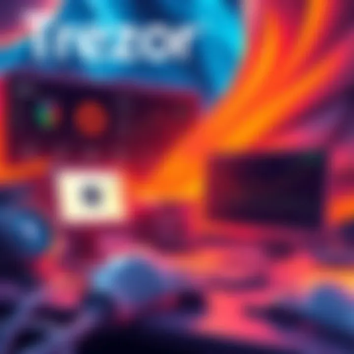 Illustration showing Trezor Suite features like data syncing and trading tools