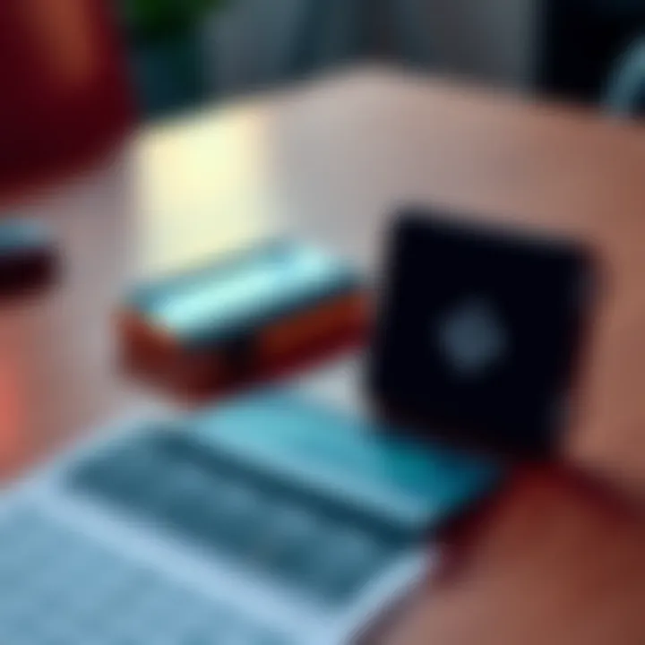 Trezor 3 Wallet A Trezor 3 hardware wallet on a table with a comparison chart of features next to it