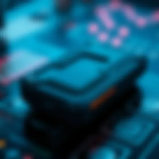 Close-up view of the Trezor 7 hardware wallet showing its sleek design and buttons.