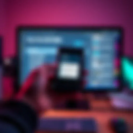 Person holding a Trezor One wallet while viewing backup options on a computer screen