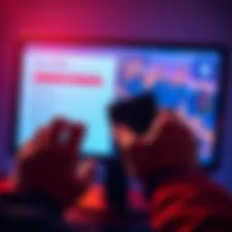 A person holding a Trezor Safe 5 wallet looking at a computer screen showing recovery options