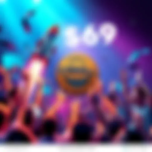 A vibrant graphic showing the $TROLL coin with a rocket symbolizing its rise to $69, surrounded by excited people celebrating the meme culture.