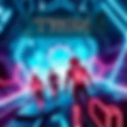 Tron Ares movie poster Tron Ares movie poster featuring the futuristic world and glowing characters