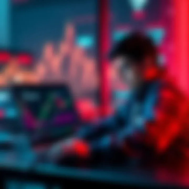 Tron Cryptocurrency Investment A person analyzing market trends on a laptop while considering investing in Tron cryptocurrency