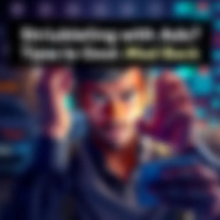 A frustrated person looking at a device screen with missing ads, showing concern about ad visibility.