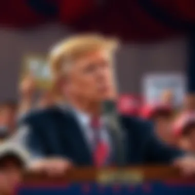 Trump expressing disdain for his MAGA supporters during a rally