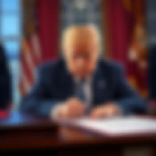 President Trump signing legislation for crypto market structure