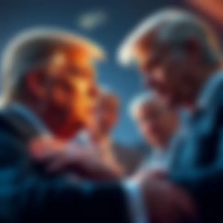 President Trump and Cryptocurrency President Trump discussing cryptocurrency with advisors, showing enthusiasm for digital currencies.