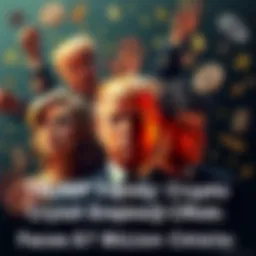 A visual representation of financial turmoil, showing a distressed family amidst cryptocurrency symbols and dollar signs, reflecting allegations of corruption and self-dealing.