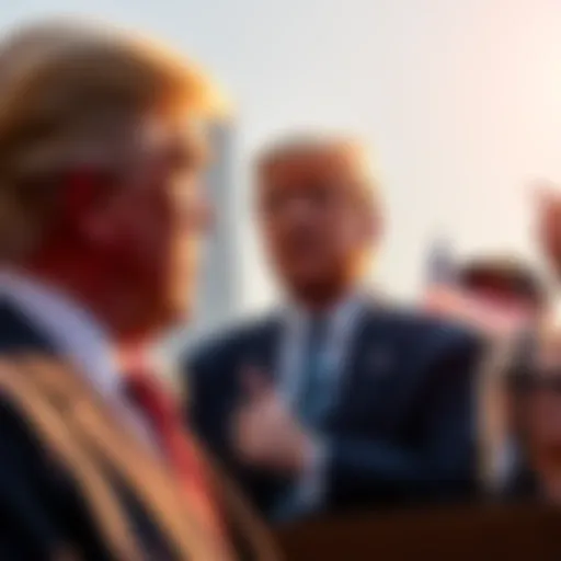 President Trump addressing a crowd about new initiatives against overseas cryptocurrency scams targeting Americans.
