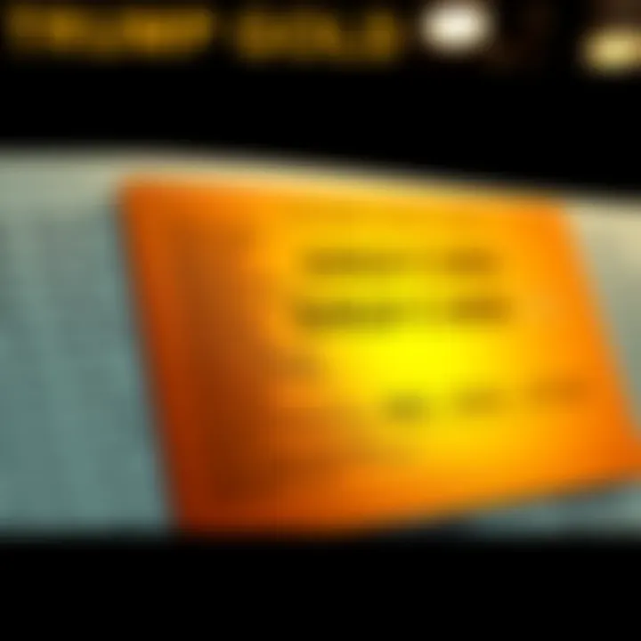 A list with names of people eagerly waiting for the Trump Gold Card, featuring a golden card design in the background.