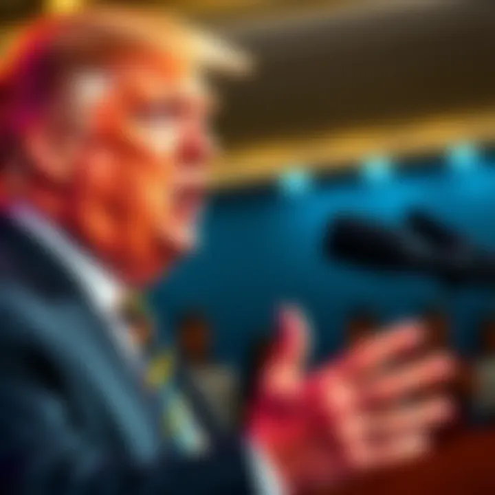President Trump denying knowledge of Binance founder during a press conference