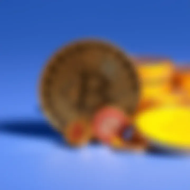 Illustration of Trump's USD1 stablecoin next to gold coins, showing a connection between digital currency and gold market