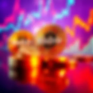 A graphic showing coins marked with the word 'Stable' alongside fluctuating graphs, symbolizing the stability and risks in cryptocurrency investments.