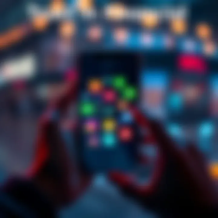Trust in Financial Apps A person holding a smartphone displaying financial app icons, symbolizing self-custody control over assets.