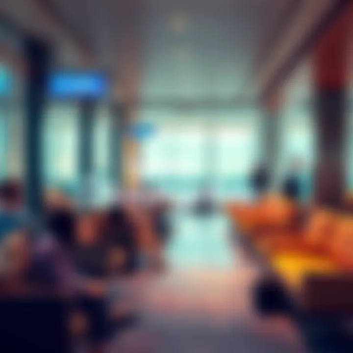 Ultra switches to LoungeKey Logo of LoungeKey alongside an airport lounge setting, showcasing travelers relaxing in a lounge environment