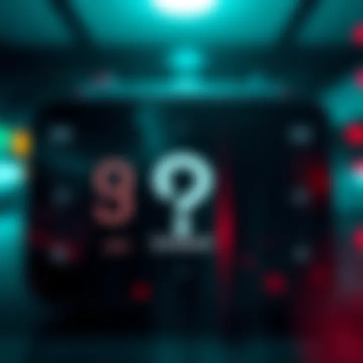 A digital clock showing 9am EST with a question mark in front of Umbrel's logo, hinting at an upcoming announcement.