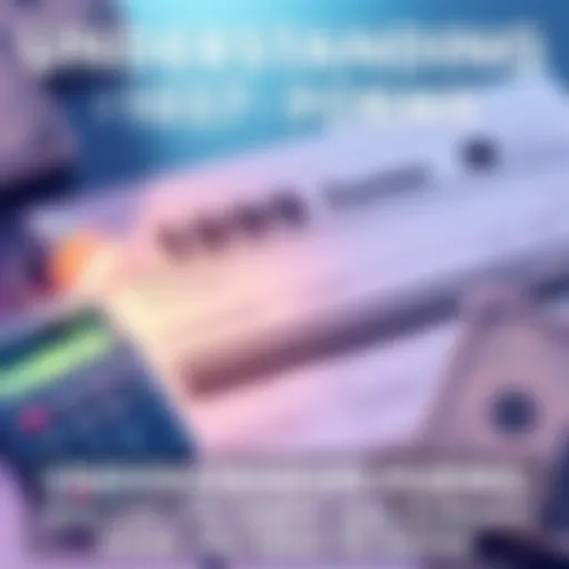 An illustration showing a 1099 tax form with a calculator and money on the side