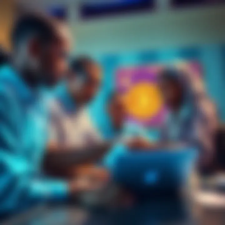 UNICEF team discussing stablecoin use for school funding