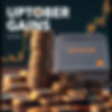 A stack of coins with a calendar showing October, symbolizing investment and financial gains during Uptober.