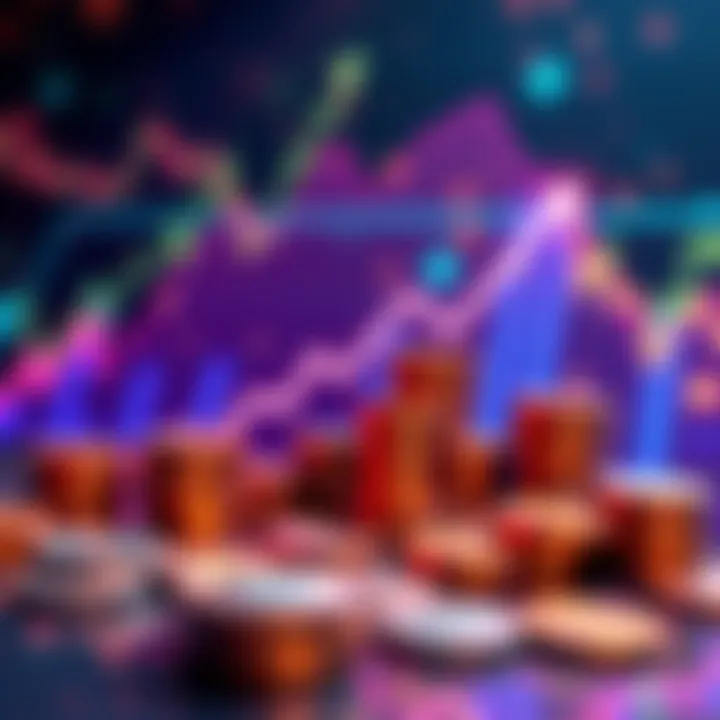 A vibrant graphic showing upward trending financial charts and coins symbolizing new investment opportunities in Uptober