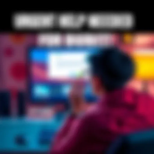 A concerned person looking at a computer screen showing a message about funds stuck in a deleted Bybit account.