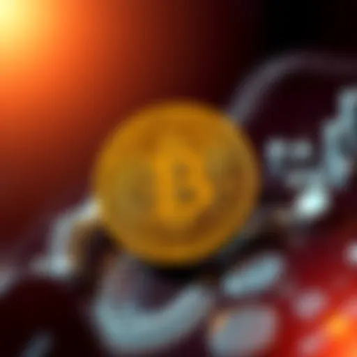 A graphic showing the U.S. government logo alongside a Bitcoin symbol, depicting the sale of $8.8 million in Bitcoin.
