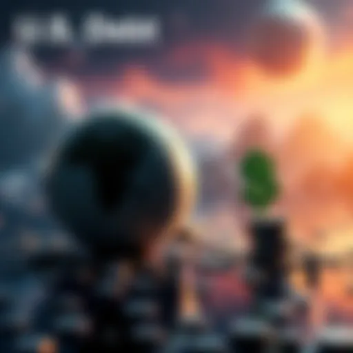 A graphic showing the U.S. debt of $38 trillion next to a smaller global debt of $8 trillion, highlighting the disparity.