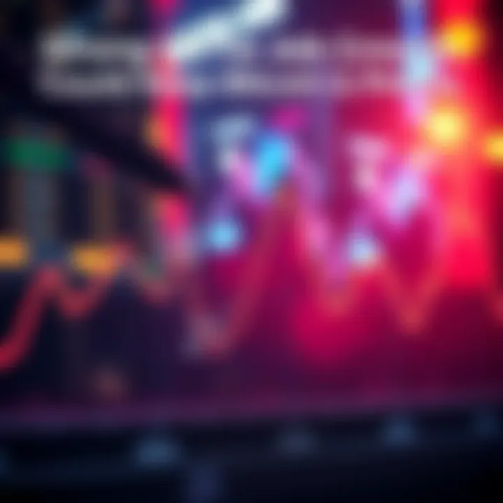 A graph showing strong job growth with a downward trend for Bitcoin, highlighting the connection between job reports and cryptocurrency performance.