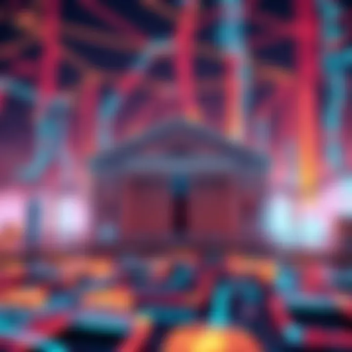 Visual representation of the US Treasury's new programmable financial system, featuring stablecoins and digital currency elements