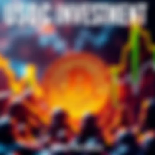 A glowing USDC coin surrounded by graphs showing rising investment returns, symbolizing growth in cryptocurrency portfolios.