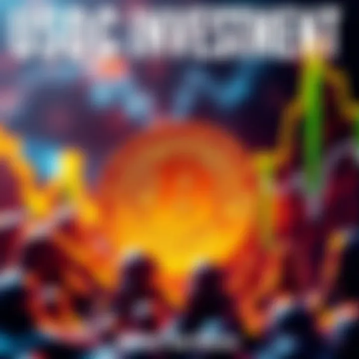 A glowing USDC coin surrounded by graphs showing rising investment returns, symbolizing growth in cryptocurrency portfolios.