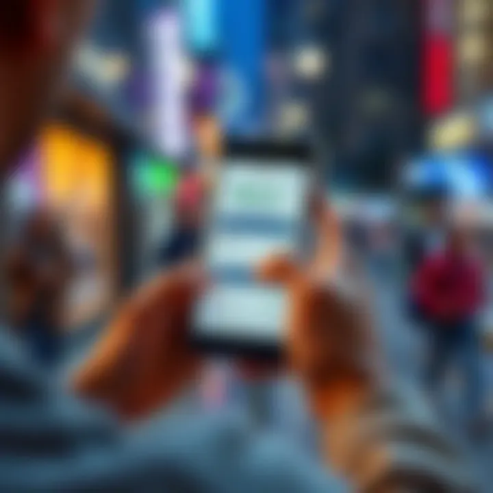 A person using a smartphone to make an international money transfer with USDC and USDT, showing a digital wallet interface on the screen.