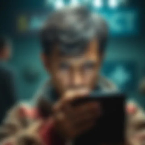 A stressed user looks at their wallet showing ACT token instead of Solana, feeling lost about next steps