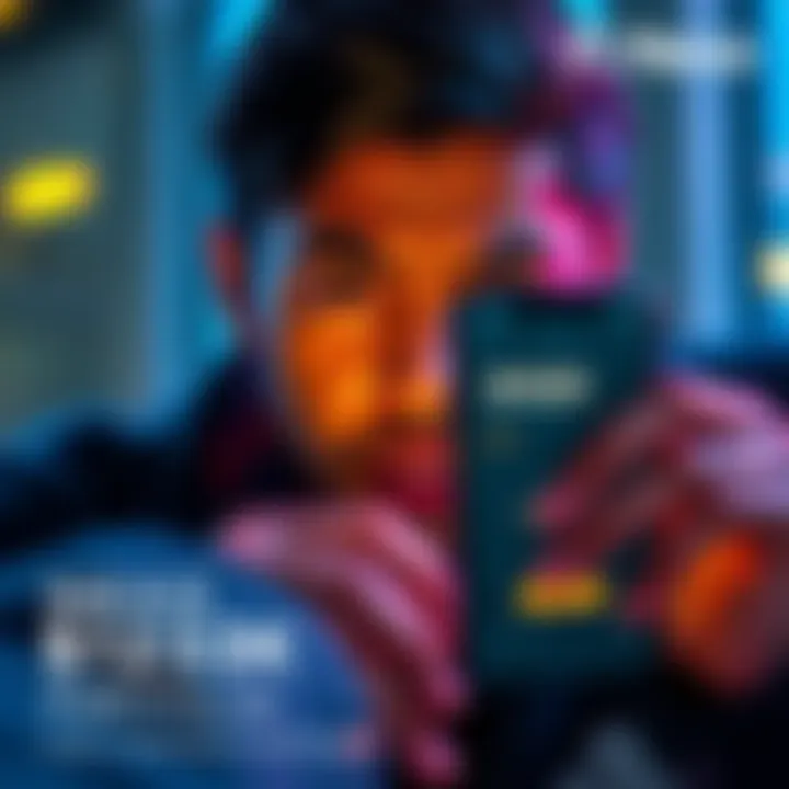 A person staring at a phone with a shocked expression, showing a financial app screen with a zero balance, symbolizing loss of investment