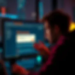 A person looking at a computer screen showing MetaMask with transaction fee warnings