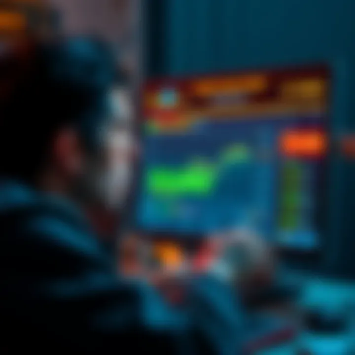 User losing money from asset transfer mistake A person looking worried while staring at a digital wallet on a computer screen, showing a loss of $10,000.