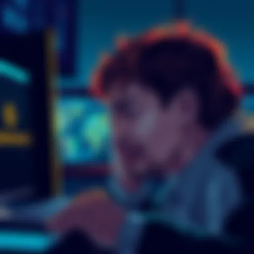 A frustrated person looking at their computer screen, realizing they sent USDC to the wrong network, with Binance and Kraken logos visible.