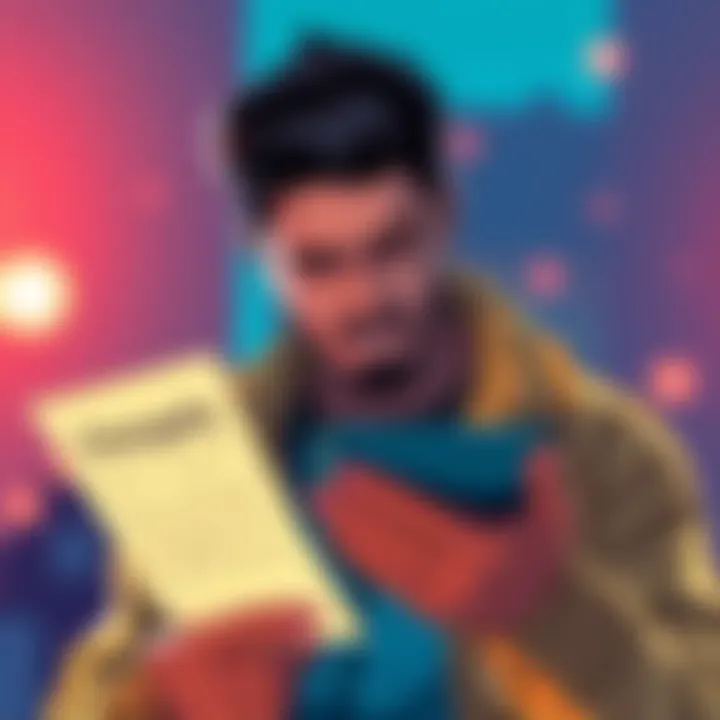 A concerned user holding a phone with legal documents, looking for assistance with Changelly's fund hold issue.