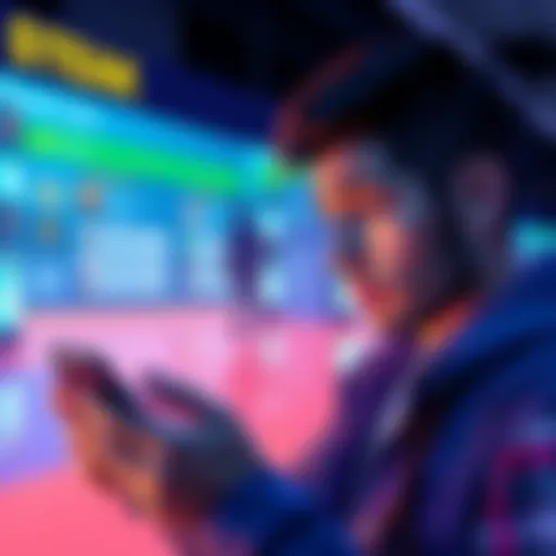 A person looking puzzled while checking their points on a smartphone, with a background of a user board discussion about streak goals.