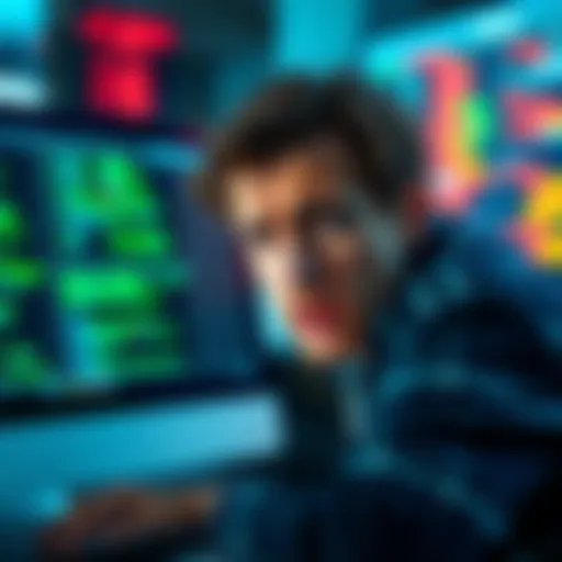 Person looking frustrated while trying to import CSV data on a computer screen with unclear interface