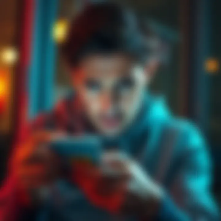 A user looking stressed while checking their phone, showing frustration over a delayed €7,000 transfer with Revolut.