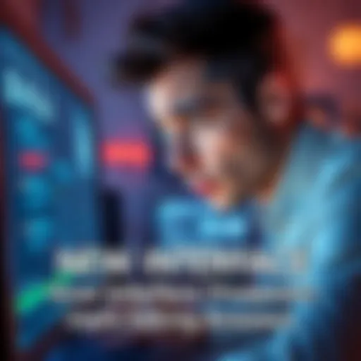 A person looking at a computer screen with a confused expression as the stock interface disappears