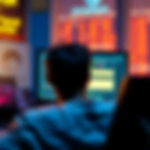 A frustrated user looks at a computer screen showing Jumptask's new payout requirements, symbolizing their decision to exit the platform.