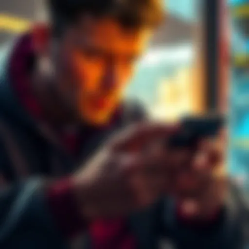 A person looking worried while checking their Exodus cryptocurrency wallet on a smartphone, reflecting concern over a recent hacking incident.